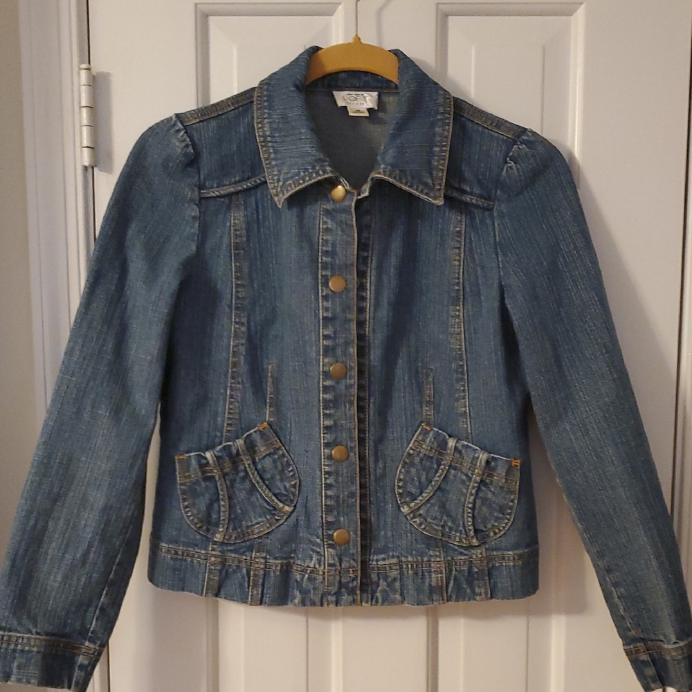 Vintage LOFT Jean Jacket Size 4P